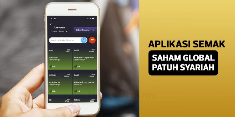 Aplikasi Untuk Tentukan Saham Patuh Syariah Di Pasaran Saham Global