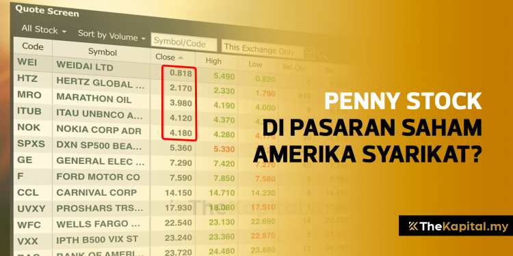 Ada Ke Saham Penny Stock Di Pasaran Saham Amerika Syarikat?