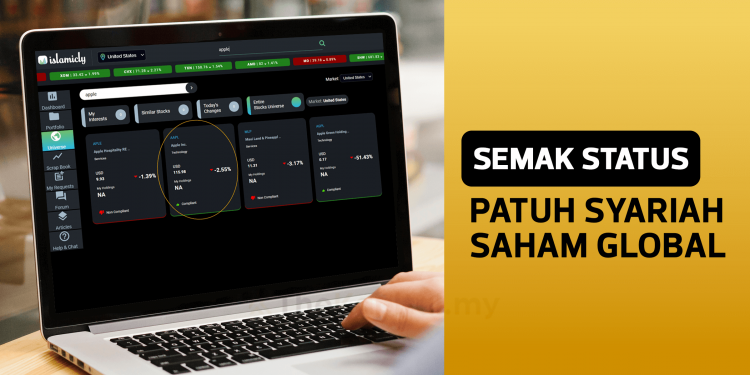 7 Langkah Mudah Untuk Semak Status Patuh Syariah Saham Global Menggunakan Islamicly