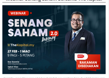 Kelas Saham Premium 3 Hari Yang Termurah di Malaysia