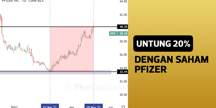 Buy on Dip & Untung 20% Dengan Saham Pfizer di Wall Street (US)