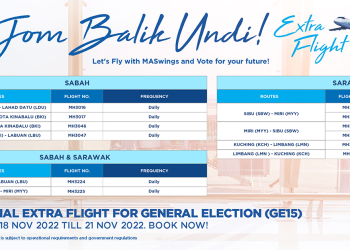 MASwings Tawar Promosi Tambang ‘Jom Balik Undi’ Bagi Pengundi Sabah, Sarawak
