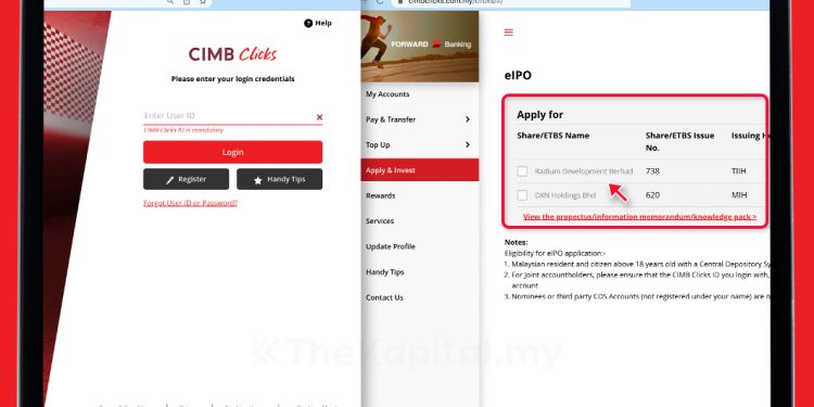 Tutorial Cara Mohon IPO Menggunakan CIMB Clicks