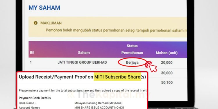 Cara Bayar IPO MITI Dengan Pihak Registrar