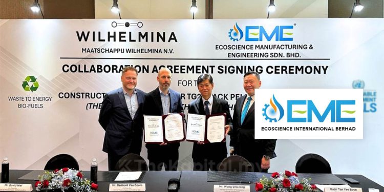 Wilhelmina, Ecoscience International Bina Kilang Pelet Hitam TG2 Di Pahang