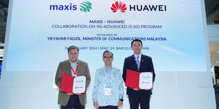 Maxis, Huawei Malaysia Meterai MoU Bagi Mempercepat Penerimagunaan 5.5G