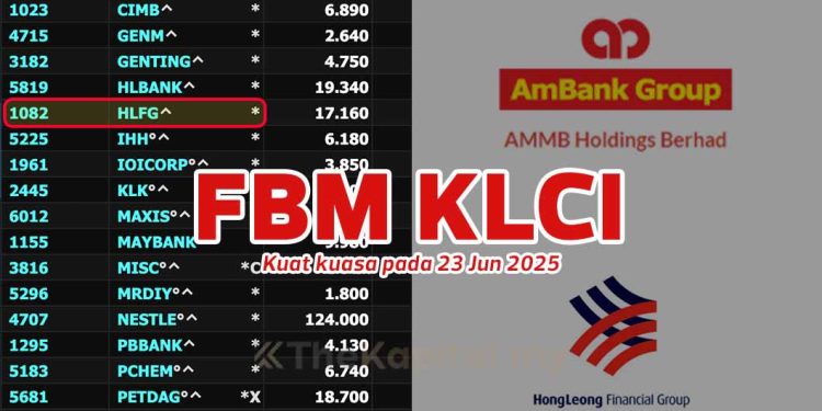 AMMB Holdings Kembali Sertai FBM KLCI Menggantikan Hong Leong Financial Group
