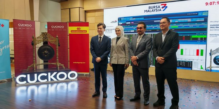 Cuckoo International Mula Disenaraikan Pada RM1.09, Naik Satu Sen Daripada Harga IPO
